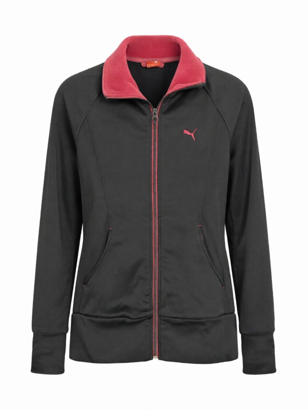 Puma Black Pink Black Track Jacket Women's S